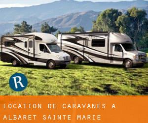 Location de Caravanes à Albaret-Sainte-Marie